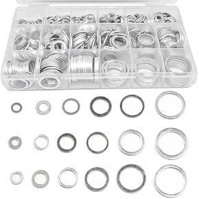 540pcs Car Cars Crush Washer Dist Slop ، Maluminum Engine Engine Pan Plact Plug Casket Kit مع M6 M8 M10 M12 M14 M16 M18 M20 M22 M24 ، ملحقات السيارات العالمية