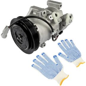 A/C AC Compressor with Clutch Replacement for Toyota Yaris 2007-2012 L4 1.5L Part# 158318, 157318, 88310-52481, 8831052481