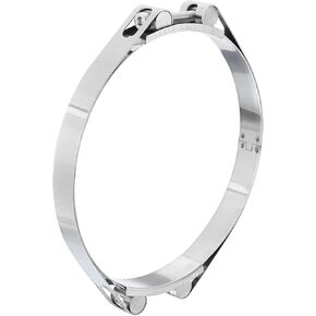 uxcell T-Bolt Hose Clamp, 304 Stainless Steel Intake Soft Hose, Clamp Range 95-105mm for 4.13" Hose ID, T-Clamps for Automotive, Intercooler, Radiator, Silver