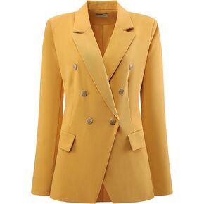 Women's Casual Suit Spring Office Double Breasted Blazer