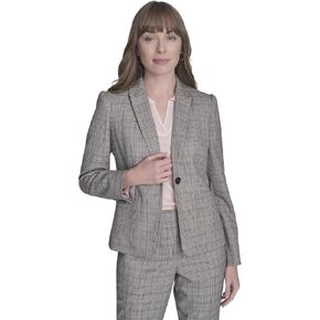 Tommy Hilfiger Women's Puff Sleeve Plaid Blazer Sportswear Jackets in Kuwait