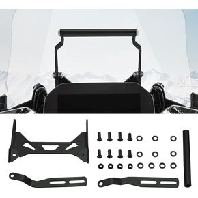 Adjustable GPS Handlebar Mounting Bracket for BMW R1300GS, Alluminum Phone Mounting Bracket, Relocation Mount GPS Repositioning Tool for BMW Motorcycle Accessories (Black)