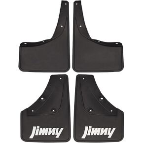 JSCARLIFE Mud Flaps Kit for S-uzuki Jimny BJ74 2019-2022 Premium Front Rear Set Mud Flaps Splash Guards Mudguards Protective Fender 4pcs, Moulded Full Protection Set Splash Mud Guards Black