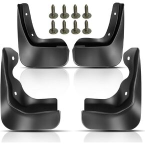 مجموعة Yhtauto من 4 اللوحات الطينية اللوحات الدبقية splash accessories استبدال لفولكس واجن جيتا 2011 2012 2013 سيدان ، وليس التنانير الجانبية مناسبة وأي تعديلات في الجسم ، LH RH ، الأسود ، الأسود