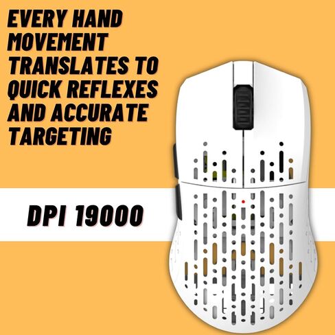 Projects Gaming Sleeper Wireless Gaming Mouse (White) in Saudi Arabia