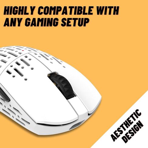 Projects Gaming Sleeper Wireless Gaming Mouse (White) in Saudi Arabia