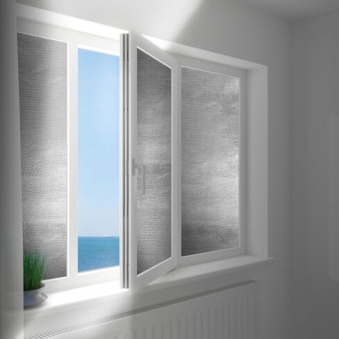 8 PCS الألياف الزجاجية ورقة درع الحرارة 24 × 48 بوصة الحاجز العاكس الحاجز العاكس الحراري العاكس المدعومة من الألومني in Saudi Arabia