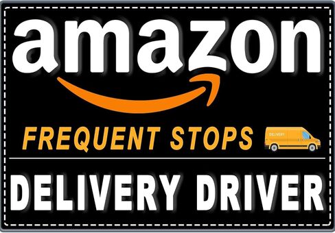 3 Pack Delivery Driver Magnet for Car, Reflective Delivery Vehicle Magnetic Car Signs, Heavy Duty Magnetic Signs for Delivery Driver Car for Frequent Stops(Black - 3 Pack) in Saudi Arabia