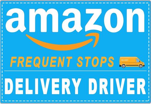 3 Pack Delivery Driver Magnet for Car, Reflective Delivery Vehicle Magnetic Car Signs, Heavy Duty Magnetic Signs for Delivery Driver Car for Frequent Stops(Black - 3 Pack) in Saudi Arabia