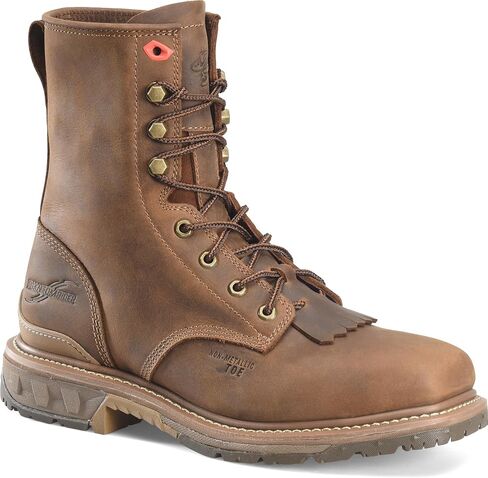 PHANTOM RIDER Men's Dailor 8" Wide Square Composite Toe Lacer Work Boots with Dual-Density Comfort Footbed & Oil- and Slip-Resistant Outsole in Kuwait