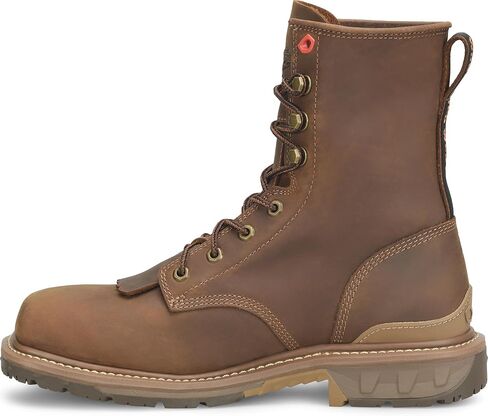 PHANTOM RIDER Men's Dailor 8" Wide Square Composite Toe Lacer Work Boots with Dual-Density Comfort Footbed & Oil- and Slip-Resistant Outsole in Kuwait