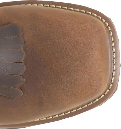 PHANTOM RIDER Men's Dailor 8" Wide Square Composite Toe Lacer Work Boots with Dual-Density Comfort Footbed & Oil- and Slip-Resistant Outsole in Kuwait