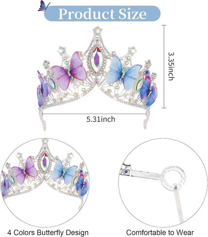 CIEHER Baroque Queen Crown for Women,Rhinestone Wedding Tiaras and Crowns Crystal Vintage Princess Crown Headband Birthday Tiara,Prom Birthday Party Valentines Costume,Hair Accessories for Women Girls-Red Crown in Saudi Arabia