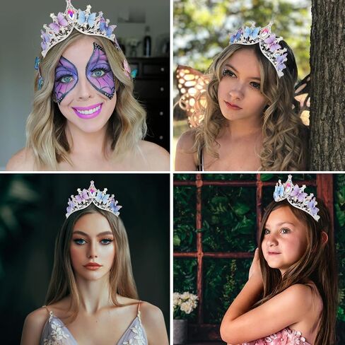 CIEHER Baroque Queen Crown for Women,Rhinestone Wedding Tiaras and Crowns Crystal Vintage Princess Crown Headband Birthday Tiara,Prom Birthday Party Valentines Costume,Hair Accessories for Women Girls-Red Crown in Saudi Arabia