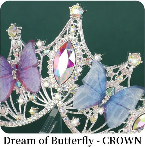 CIEHER Baroque Queen Crown for Women,Rhinestone Wedding Tiaras and Crowns Crystal Vintage Princess Crown Headband Birthday Tiara,Prom Birthday Party Valentines Costume,Hair Accessories for Women Girls-Red Crown in Saudi Arabia