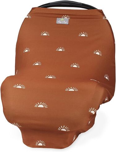 Itzy Ritzy 4-in-1 Nursing Cover, Car Seat Cover, Shopping Cart Cover and Infinity Scarf – Breathable, Multi-Use Mom Boss Breastfeeding Cover, Car Seat Canopy, Cart Cover & Scarf, Over The Rainbow in Saudi Arabia