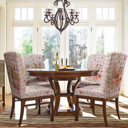 4th من يوليو كرسي أغطية مجموعة من 4 غندات النجوم الحمراء الأزرق غرفة الطعام المتقلب in Kuwait