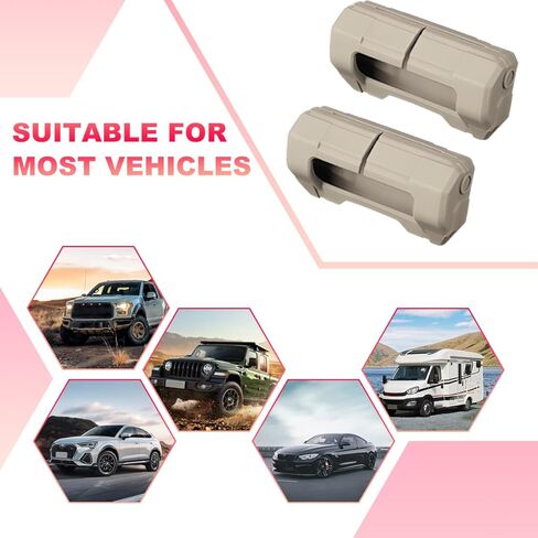 2PCS Car Seat Belt Buckle Covers, Anti-Scratch Silicone Auto Seat Belt Clips Protective Sleeve, Universal Seatbelt Buckle Cover Protector for Van Truck SUV, Car Accessories (Black) in Saudi Arabia