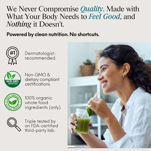 ENSANTE Premium Marine Collagen Peptides Powder Unflavored, Clinically Backed Type I II III IV Collagen, Wild Deep Sea Collagen with Organic Camu Camu Vitamin C for Hair Skin Nail Joint, Lab Tested in Saudi Arabia