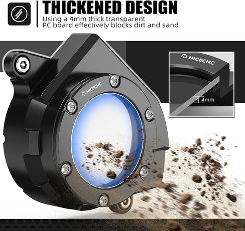 غلاف سفن البكرة واقي واقي شفاف متوافق مع Surron Light Bee X/ S/ L1E CNC الأسود CNC متوافق مع Segway x160 x260 انظر التناسب in Kuwait