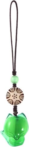 Hemobllo Cell Phone Strap Cartoon Fox Phone Charm Key Chain Car Key Purse Pendant Hanging Pendants Decor Green in Kuwait