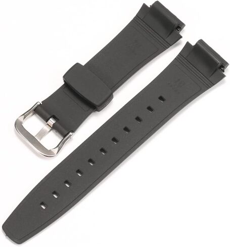 17mm Resin Strap Compatible with Casio EDIFICE series AQ-160 AQ-161w AQ-163w Watch Band Waterproof Black Rubber Replacement Bracelet in Kuwait
