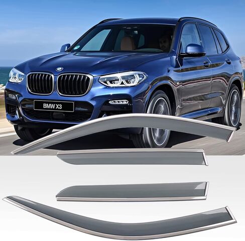 Rain Deflectors Window Visors Compatible with 2018-2024 BMW X3 IX3 G01 Window Rain Guards Accessories, 4 PCS in Saudi Arabia