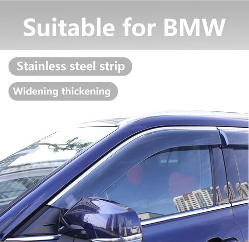 Rain Deflectors Window Visors Compatible with 2018-2024 BMW X3 IX3 G01 Window Rain Guards Accessories, 4 PCS in Saudi Arabia