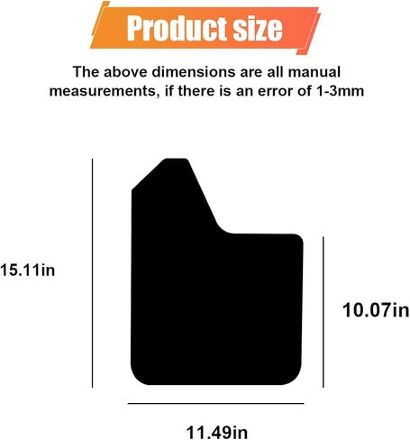 4PCS Universal Car Mud Flaps, Bendable Splash Guards with Fastener Rivet Clips, Flexible Truck Front & Rear Mudguard, Car Exterior Dirty Fenders Accessories for Pickup, SUV (Black) in Saudi Arabia