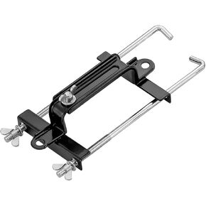 AUCELI Car Battery Hold Down Kit, Standard Storage Battery Bracket with Rods and Bolts, Adjustable Height Crossbar Battery Hold Down Tray Holder, Universal Auto Replacement Accessories