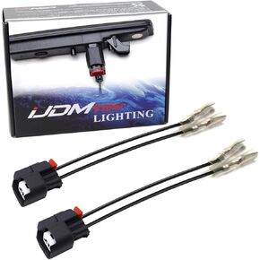 IJdmtoy Pair OEM-spec الأمامية والخلفية العلامة الجانبية الجانبية مجموعة مصباح السلطة السلطانية موصل الأسلحة تسخير مع الأسلاك 5 بوصة متوافقة مع دودج تشالنجر
