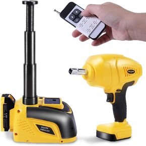Standtall Electric Car Jack Kit Hydraulic Coreless Remote Control 5 Ton 18V مع تأثير مفتاح التأثير الأوتوماتيكي الصغير المحمولة.