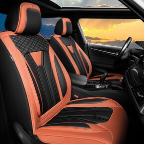 Fit Trailblazer Car Seat Covers Premium Leather for Chevrolet/Chevy Trailblazer 2021-2024 2025. Waterproof，Breathable， Scratch-Resistant & All-Weather Seat Cushion Protector（Full Set,Black