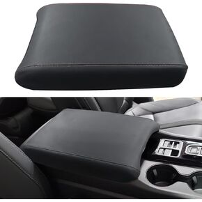 Armrest Cover for Honda Pilot Accessories 2023-2025 / Passport Accessories 2024-2026 / Ridgeline Accessories 2024 2025 Center Console Leather Pad Arm Rest Protector Cushion (Red Stitches)