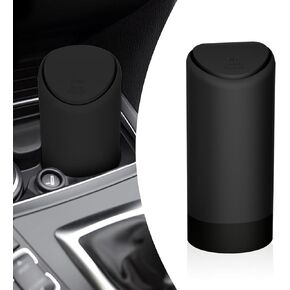 1 PC Car Trash Can ، صندوق تخزين مقاوم للصوت سيليكون كوب ، قمامة المفتوحة القابلة للإزالة وقابلة للغسل مع غطاء ، عالمي للسيارات والأسر (أبيض)