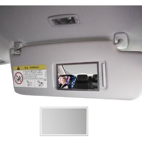 Asubha Car Sun Visor Visor Ganity Mirror ، مرآة مستحضرات تجميلية ذاتية تضاءل ، HD 5.9 '' Makeup Mirror Universal Car Indivory for Women Girls ، Car Visor Mirror تناسب معظم السيارات