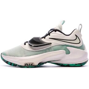Zoom Freak 3 Mens Basketball Shoe (White/Teal Green)