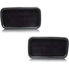 Rear Bumper Reflector Compatible with Mitsubi-shi Montero Sport 1999-2004, [DOT] [IP67 Waterproof] Rear Bumper Reflector Housing, Replace OEM #MR439716, MR439715, 2 PCS, Red Lens