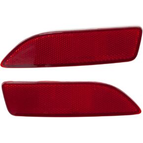 RLB-HILON Rear Bumper Reflector Compatible with Toyota Corolla 2011 2012 2013 Year, for 81920-02030 81910-02130, for Driver and Passenger Side
