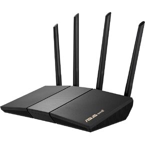راوتر ASUS RT-AXE7800 ثلاثي الموجات WiFi 6E قابل للتمديد، نطاق 6 جيجا هرتز، منفذ 2.5 جيجا بايت ومحول إيثرنت 2.5 جيجا بايت في الثانية عبر المحور المحوري (MA-25 1 Pack)، MoCA 2.5، إنترنت عالي السرعة