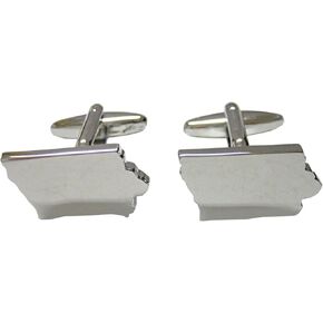 Kiola Designs Iowa State Map Shape Cufflinks