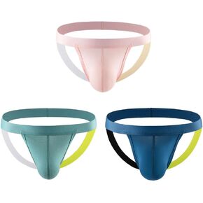 Mens Jockstraps Athletic Supporters Cotton Thongs Sport Underwear Sexy Bikini