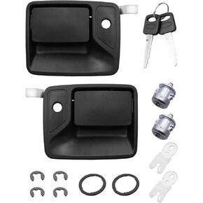مقبض الباب الخارجي مع أسطوانات القفل والمفتاح ، مناسبا لرحلة فورد F250 F350 Super Duty Truck F450 F550 F650 F750 Truck ، استبدل 79306 79307 7C3Z2522405AA