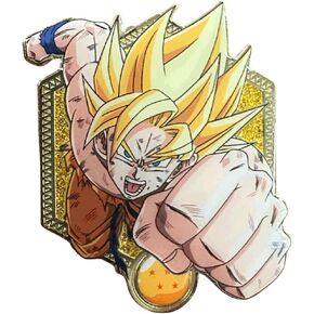 DBZ x Zen Monkey Studios: Golden Series 2 - Super Saiyan Goku Collectible Enamel Pin