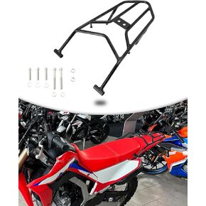CRF300L Dirt Bike Rear Luggage Rack for CRF300L 2021-2023 Dirt Bike, BLACK
