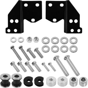 Detachable Front Docking Hardware Kit for Harley Electra Glide Road Glide Road King Street Glide 1997-2008 Rear Backrest Mounting Bracket Kit for Luggage Rack Detachables Sissy Bar