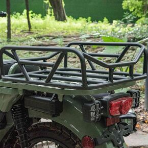 Motorcycle CT125 Rear Carrier Luggage Rack,Rear Cargo Carrier Support Basket Holder Bracket Accessories Fit for Ho&nda Hunter Cub CT 125/Trail125 CT 125 Trail 125 Modified Accessories 20-25