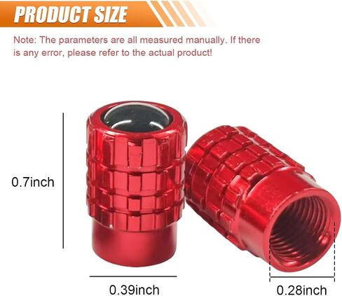 4PCS Car Tire Valve Stem Caps, Heavy Duty Leak-Proof Auto Tire Valve Caps with Rubber Seal, Aluminum Alloy Wheel Valve Stem Covers, Universal Car Accessories for Car Truck SUV Motorcycle Bike (Black) in Saudi Arabia