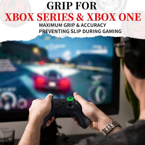موسع عصا التحكم من Playrealm FPS Thumbstick وغطاء مقبض سيليكون مطاطي ثلاثي الأبعاد مجموعتين لأجهزة Xbox Series X/S وXbox One Controller (Cat Paw Purple) in Kuwait