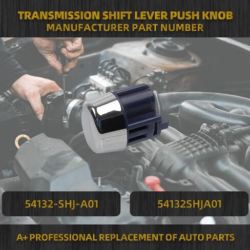 Dasbecan Transmission Shift Lever Push Knob with Spring Compatible with Honda Odyssey EX EX-L LX Touring 3.5L 2005-2010 Replaces 54132-SHJ-A01 in Saudi Arabia